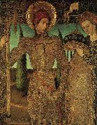 HUGUET, Jaume Triptych of Saint George (detail) af Spain oil painting artist